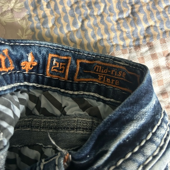 Rock Revival Faded Blue Flare Jeans - Picture 7 of 10